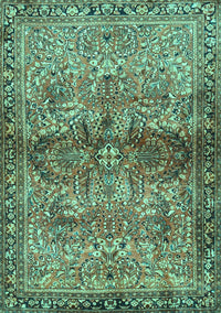 Persian Turquoise Traditional Rug, tr4716turq
