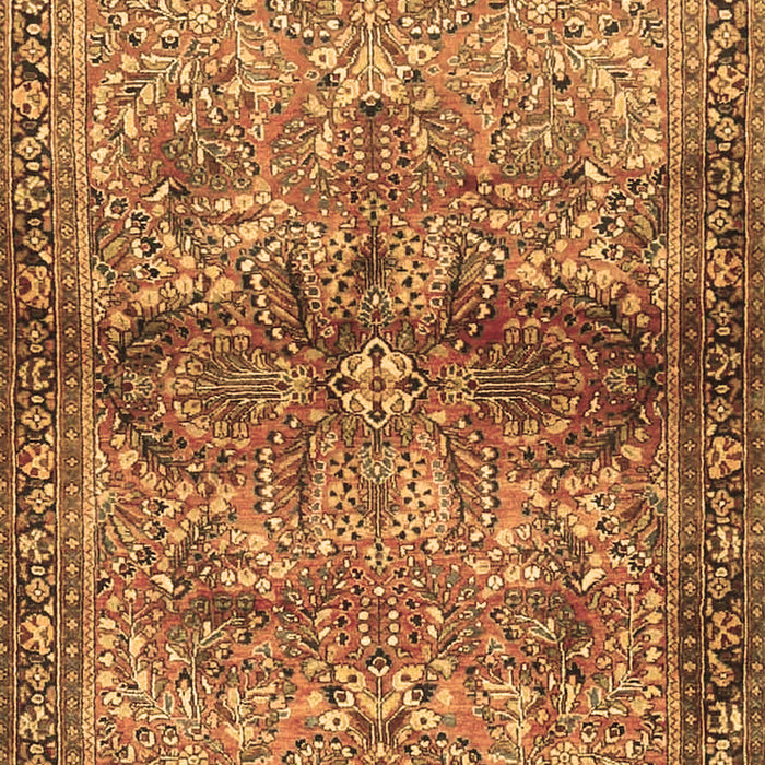 Machine Washable Persian Brown Traditional Rug, wshtr4716brn