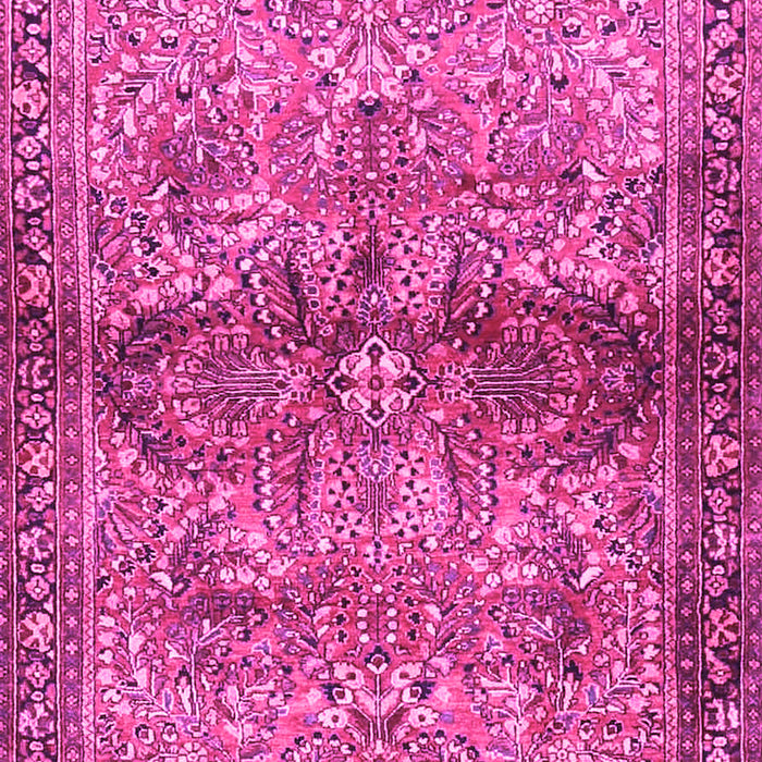Machine Washable Persian Pink Traditional Rug, wshtr4716pnk