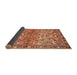 Sideview of Traditional Mahogany Brown Persian Rug, tr4717