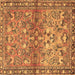 Square Persian Brown Traditional Rug, tr4717brn