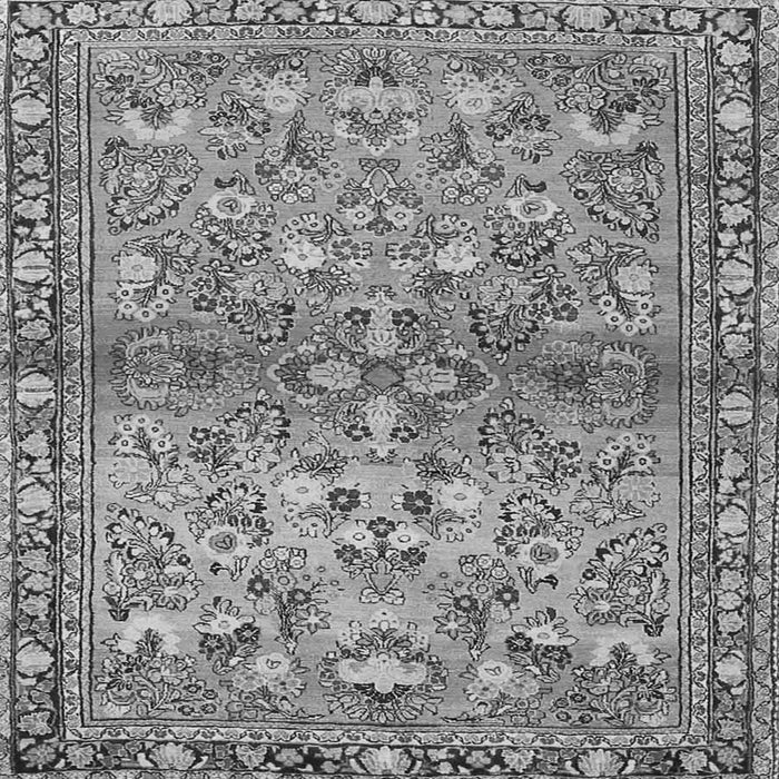 Serging Thickness of Persian Gray Traditional Rug, tr4717gry
