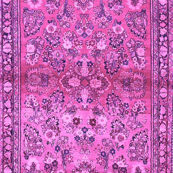 Machine Washable Persian Purple Traditional Area Rugs, wshtr4717pur