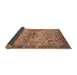 Sideview of Traditional Sienna Brown Persian Rug, tr4718