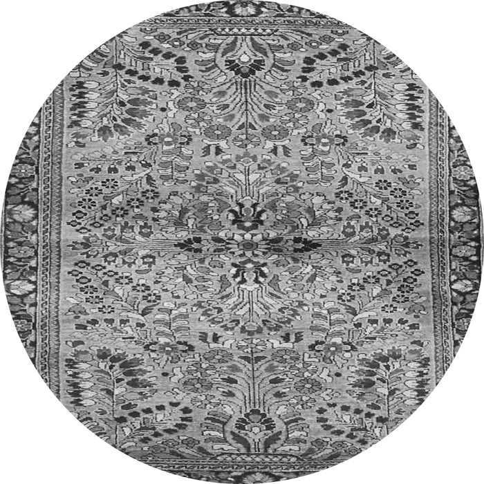 Square Persian Gray Traditional Rug, tr4718gry