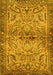 Machine Washable Persian Yellow Traditional Rug, wshtr4718yw