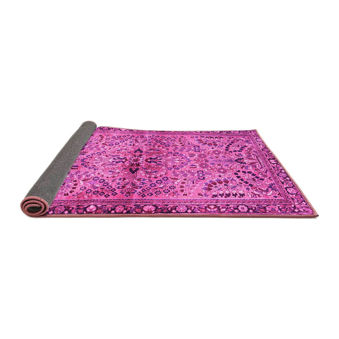 Sideview of Persian Pink Traditional Rug, tr4718pnk