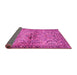 Sideview of Persian Pink Traditional Rug, tr4718pnk