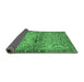 Sideview of Persian Emerald Green Traditional Rug, tr4718emgrn