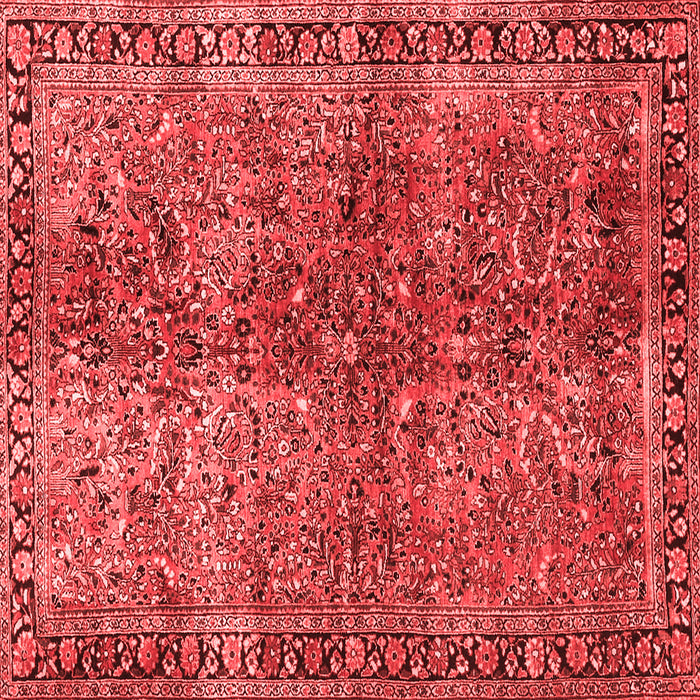 Machine Washable Oriental Red Traditional Rug, wshtr4719red
