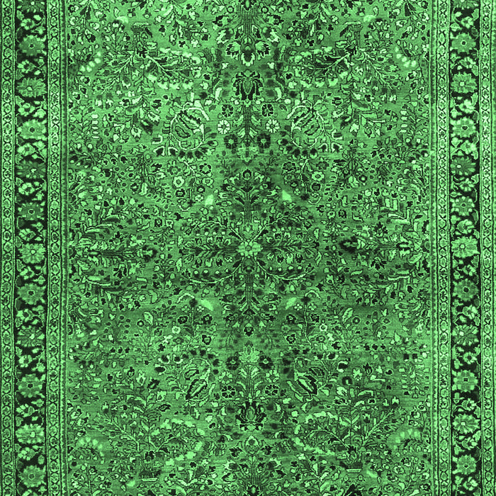Oriental Emerald Green Traditional Rug, tr4719emgrn