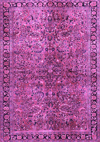 Oriental Purple Traditional Rug, tr4719pur