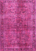 Oriental Pink Traditional Rug, tr4719pnk