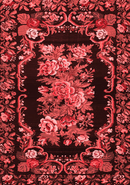 Medallion Red French Area Rugs