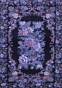 Medallion Blue French Rug, tr471blu