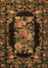 Medallion Brown French Rug, tr471brn