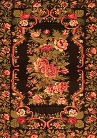 Medallion Orange French Rug, tr471org