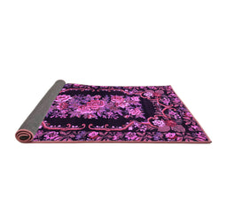 Sideview of Medallion Purple French Rug, tr471pur