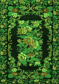 Medallion Green French Rug, tr471grn