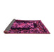 Sideview of Medallion Pink French Rug, tr471pnk