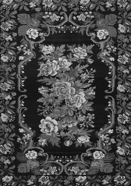 Medallion Gray French Rug, tr471gry