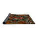 Sideview of Traditional Red Medallion Rug, tr472