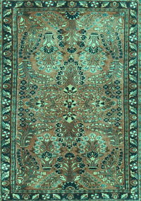 Persian Turquoise Traditional Rug, tr4720turq
