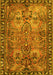 Machine Washable Persian Yellow Traditional Rug, wshtr4720yw