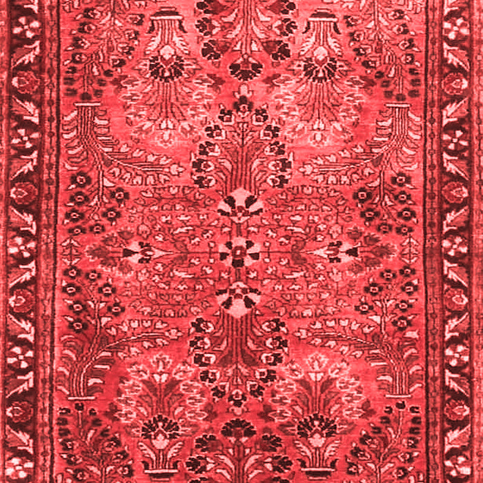 Machine Washable Persian Red Traditional Rug, wshtr4720red