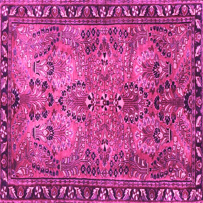 Square Persian Pink Traditional Rug, tr4720pnk