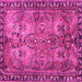 Square Persian Pink Traditional Rug, tr4720pnk