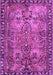 Machine Washable Persian Purple Traditional Area Rugs, wshtr4720pur