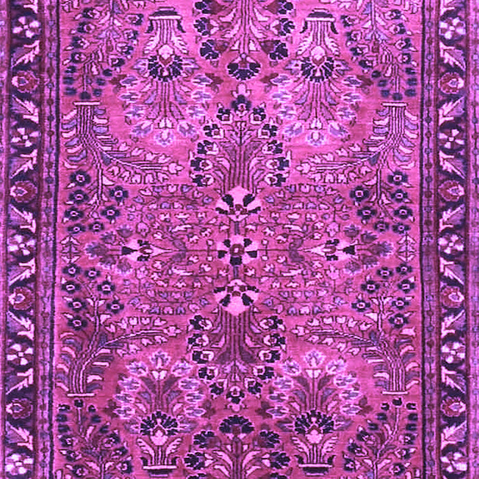Machine Washable Persian Purple Traditional Area Rugs, wshtr4720pur