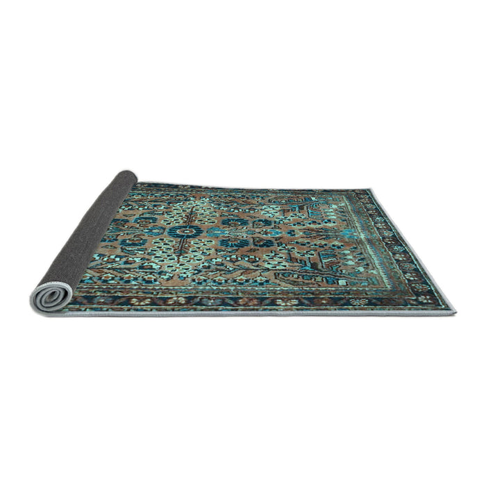 Sideview of Persian Light Blue Traditional Rug, tr4721lblu