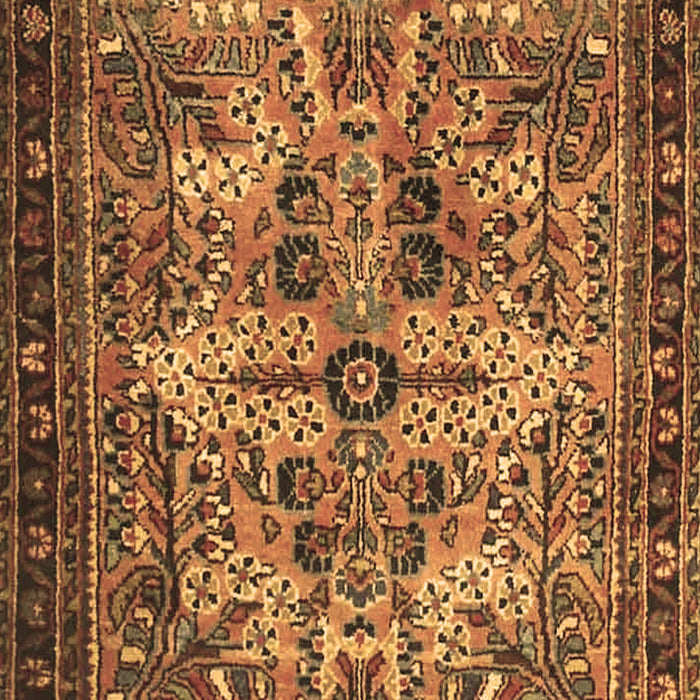 Machine Washable Persian Brown Traditional Rug, wshtr4721brn