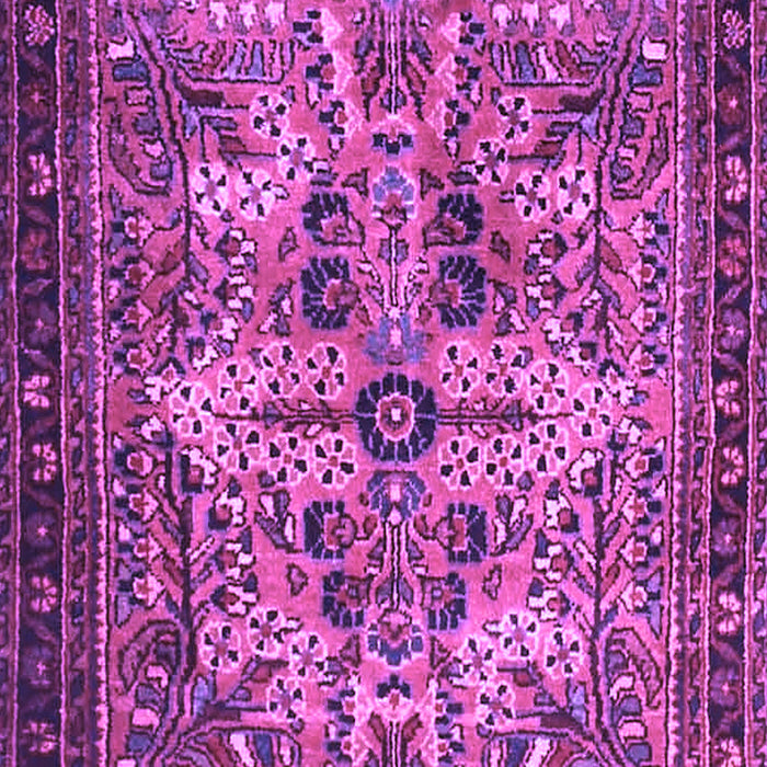 Machine Washable Persian Purple Traditional Area Rugs, wshtr4721pur