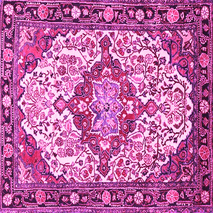 Square Medallion Pink Traditional Rug, tr4722pnk