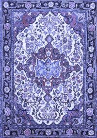 Medallion Blue Traditional Rug, tr4722blu