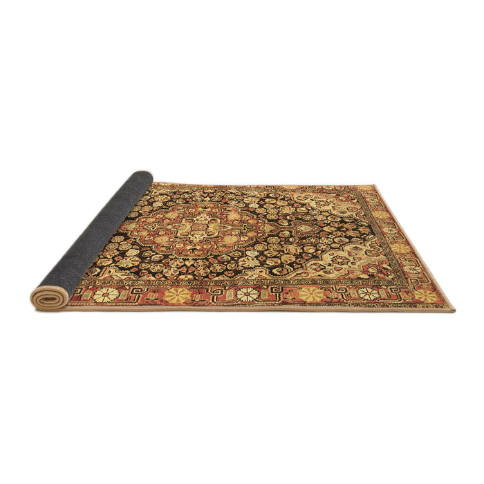 Sideview of Medallion Brown Traditional Rug, tr4723brn