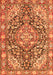 Medallion Orange Traditional Rug, tr4723org