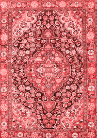 Medallion Red Traditional Rug, tr4723red