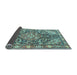 Sideview of Medallion Light Blue Traditional Rug, tr4723lblu