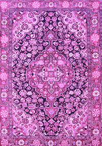 Medallion Purple Traditional Rug, tr4723pur