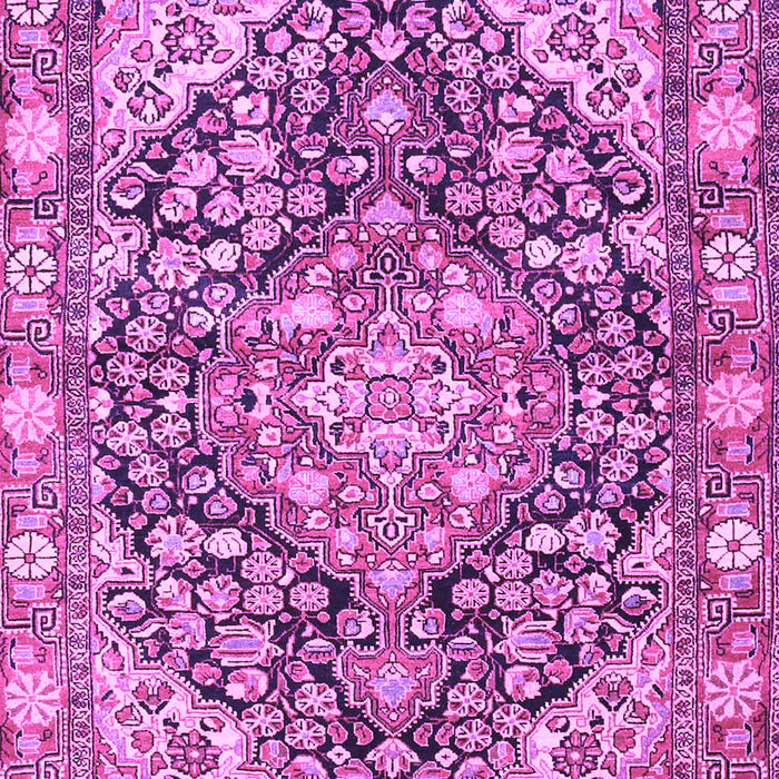 Medallion Purple Traditional Rug, tr4723pur