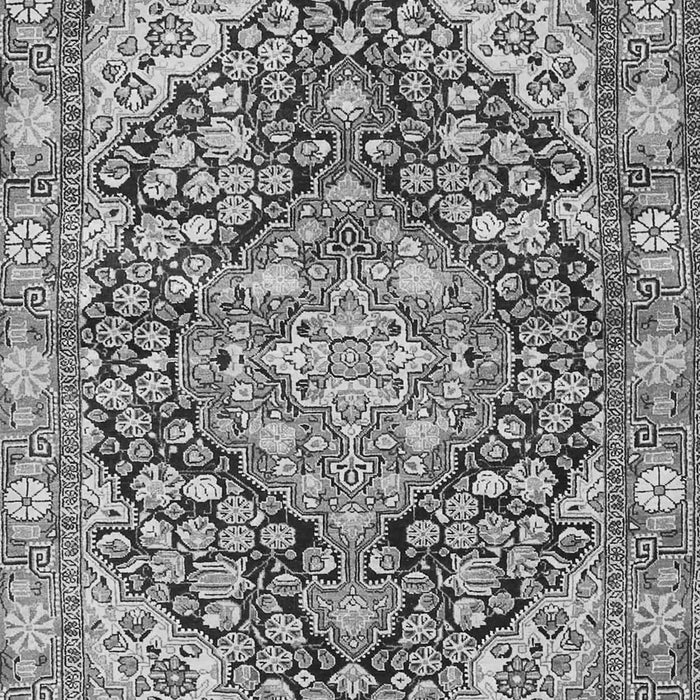 Medallion Gray Traditional Rug, tr4723gry