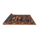 Sideview of Traditional Gold Brown Animal Rug, tr4724