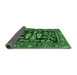 Sideview of Animal Emerald Green Traditional Rug, tr4724emgrn