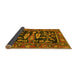 Sideview of Animal Yellow Traditional Rug, tr4724yw