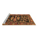 Sideview of Machine Washable Animal Brown Traditional Rug, wshtr4724brn