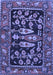 Animal Blue Traditional Rug, tr4724blu